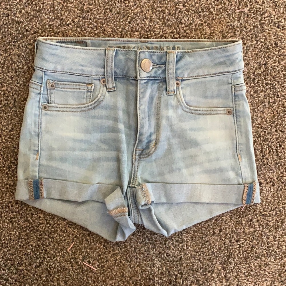 American eagle high waisted stretchy Jean shorts